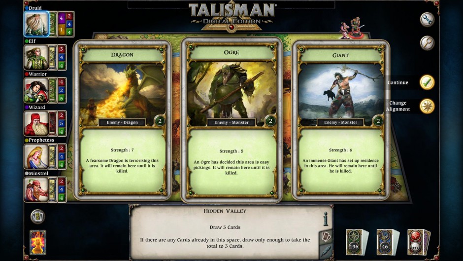 Talisman gameplay